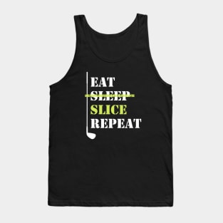 Eat Sleep Slice Repeat Golf Tank Top